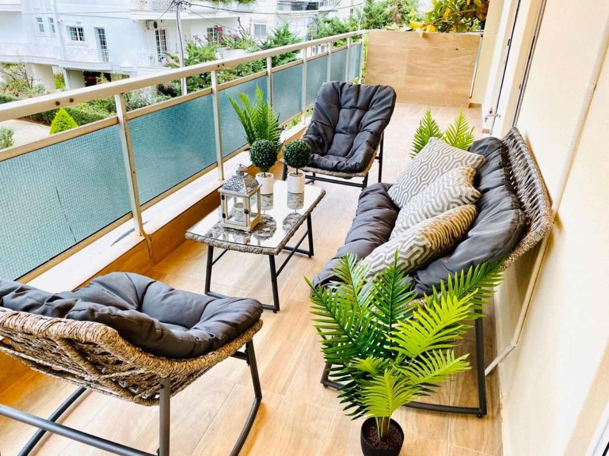 Elegant Apartment In Glyfada Aten Exteriör bild